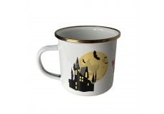 Cană metal emailat - Vlăduț's Story (fundal alb) 